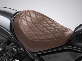Honda Sitz im Diamond-Stitch Stil braun 25 mm breiter Rebel 1100 ab BJ 21